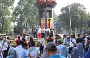 Peringati World Clean up Day, Ajak Sedekah Sampah untuk Palestina di Car Free Day Peringati World Clean up Day - info care free day