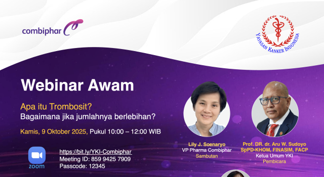 YKI Gelar Webinar Awam : Apa itu Trombosit? Bagaimana Jika Jumlahnya Berlebihan?