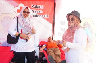 Warga Pati Antusias Donor Darah di CFD