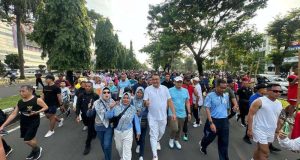 Uji Coba Zona Kuliner, Bupati Bogor Turun Langsung Ikuti CFD Tegar Beriman