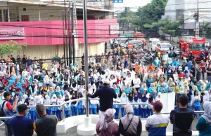 CFD Garut Jadi Momen Kampanye Eliminasi TBC dan Pelayanan Publik Terpadu