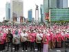 Wagub dan 1000 Lansia Peringati Hari Angklung Sedunia di CFD