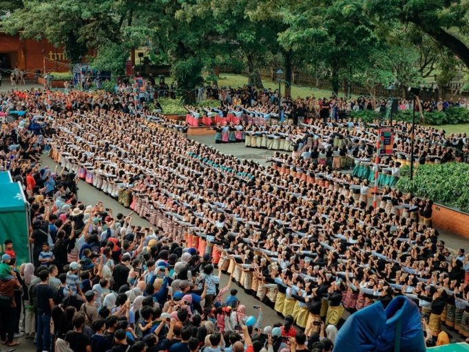 Wujud Solidaritas, 1.785 Pelajar Gelar Tari Aceh Kolosal