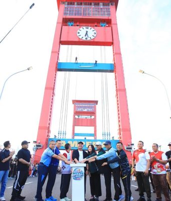 Car Free Day Ampera Diresmikan, Dorong Budaya Sehat dan Penguatan Ekonomi